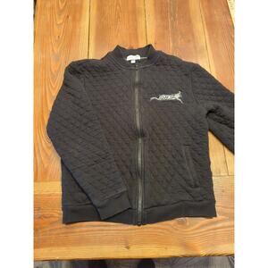 Women's Crosby & Howard Quilted Full Zip Jacket Size Large Faded Black